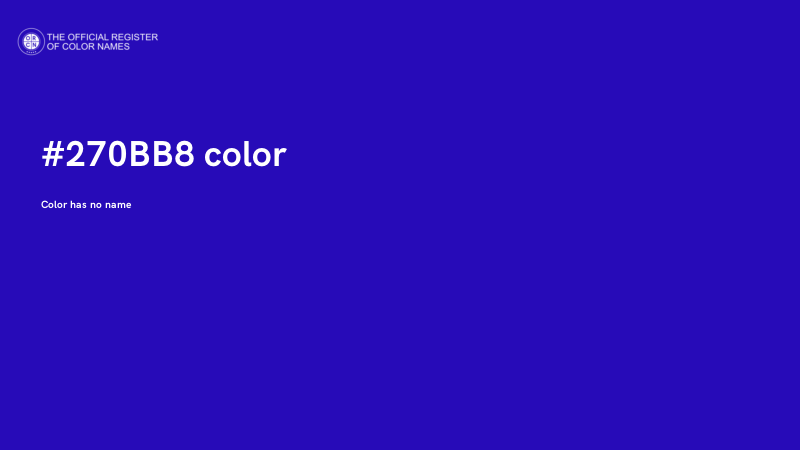 #270BB8 color image