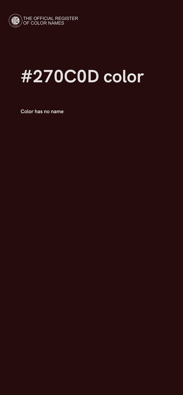 #270C0D color image