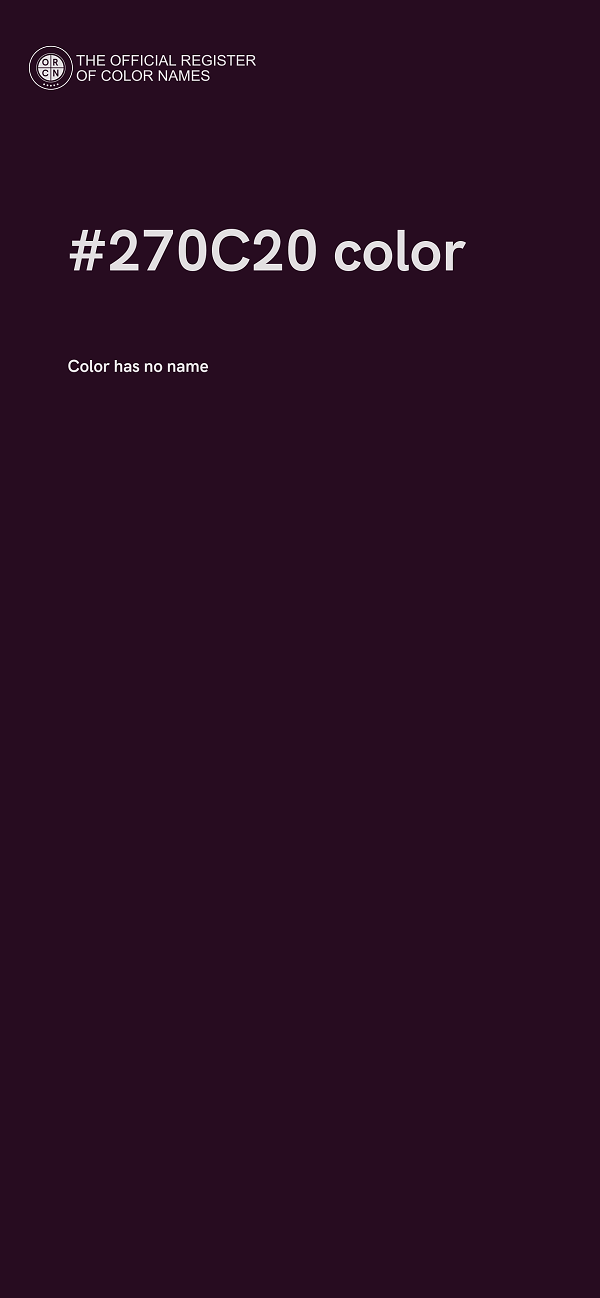 #270C20 color image