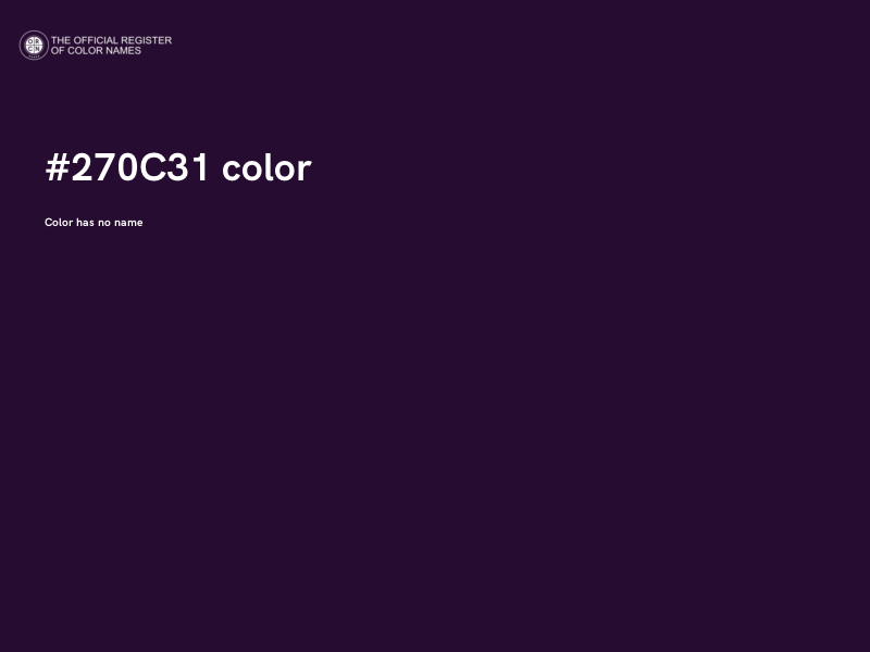 #270C31 color image