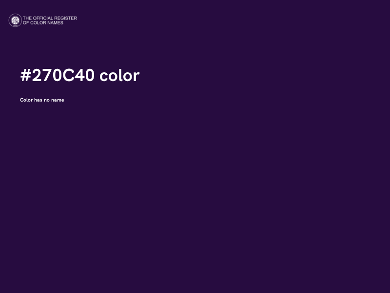 #270C40 color image