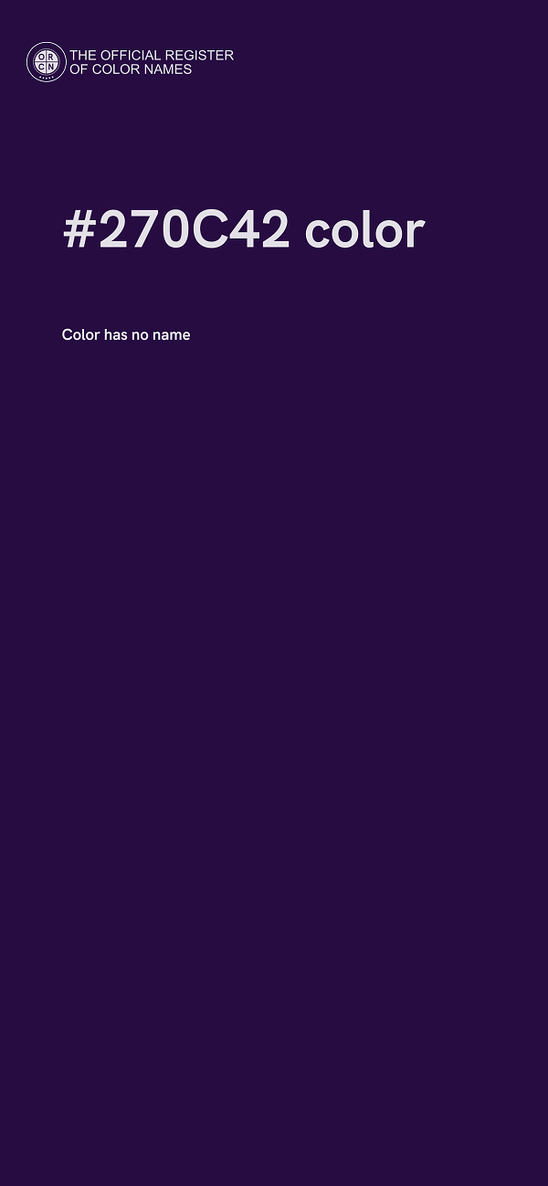 #270C42 color image