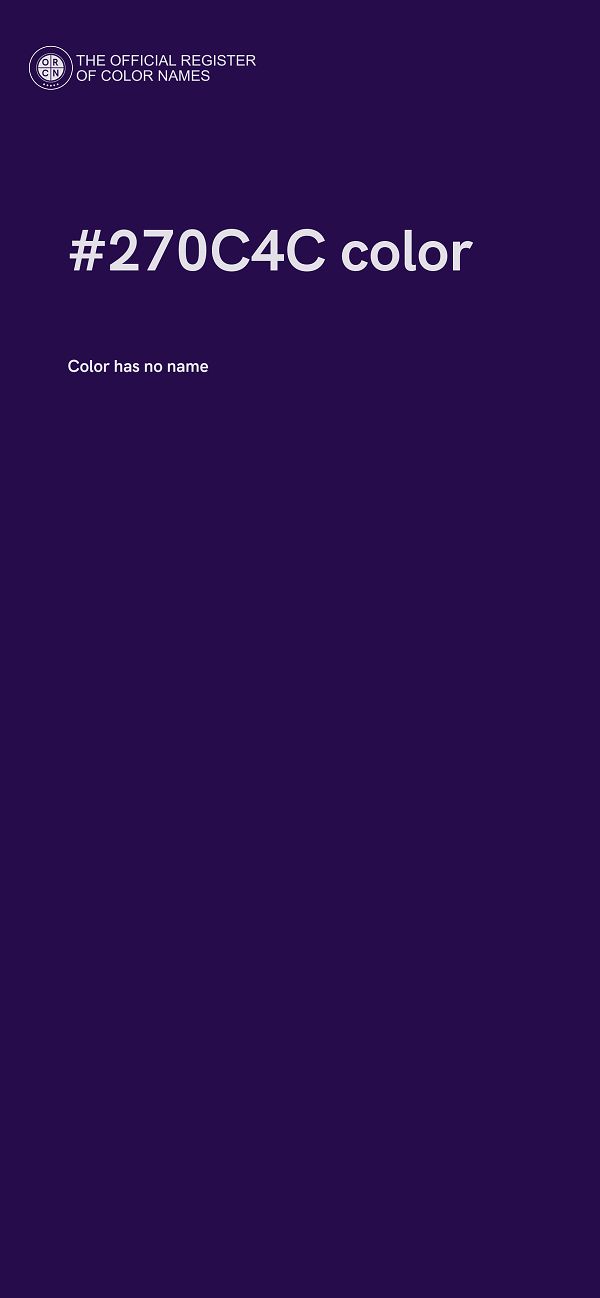 #270C4C color image