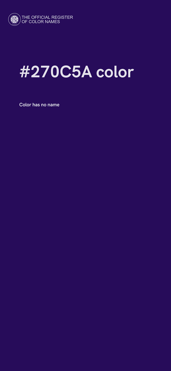 #270C5A color image