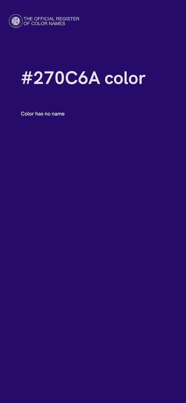 #270C6A color image