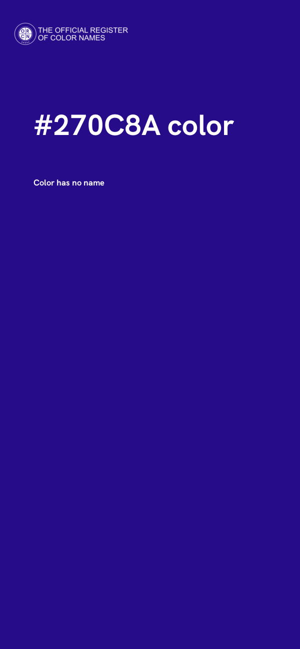 #270C8A color image