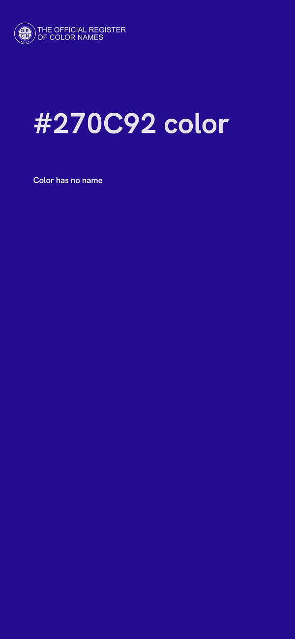 #270C92 color image