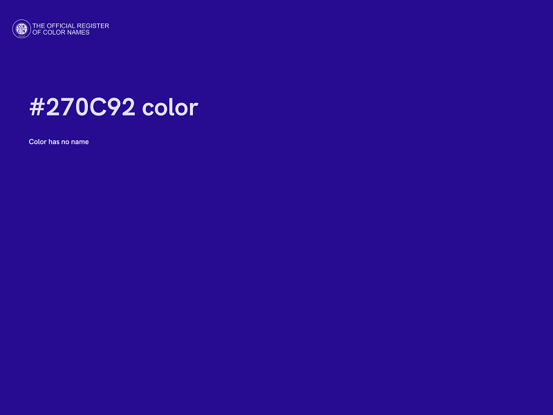 #270C92 color image