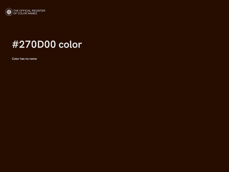 #270D00 color image