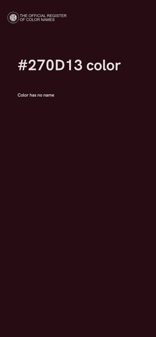 #270D13 color image