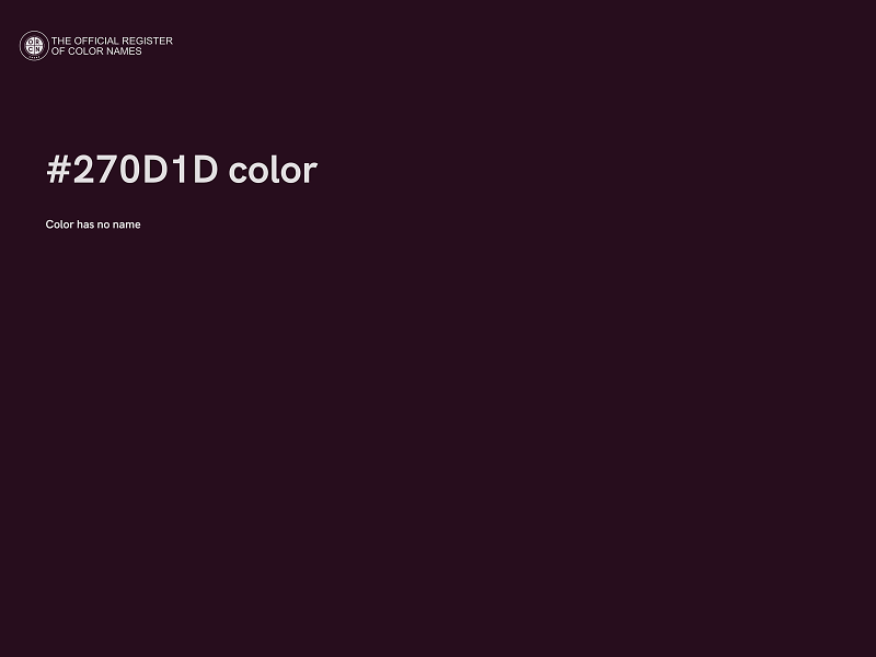 #270D1D color image