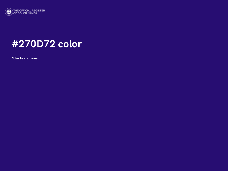 #270D72 color image