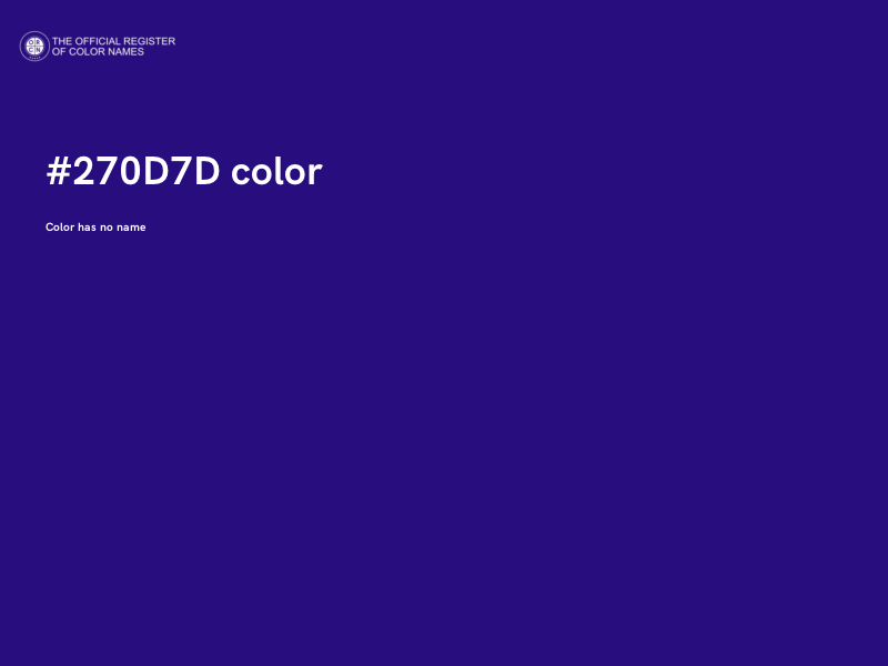 #270D7D color image