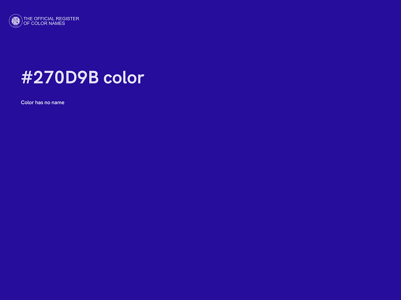 #270D9B color image