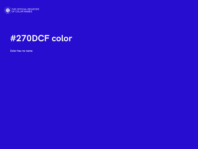 #270DCF color image