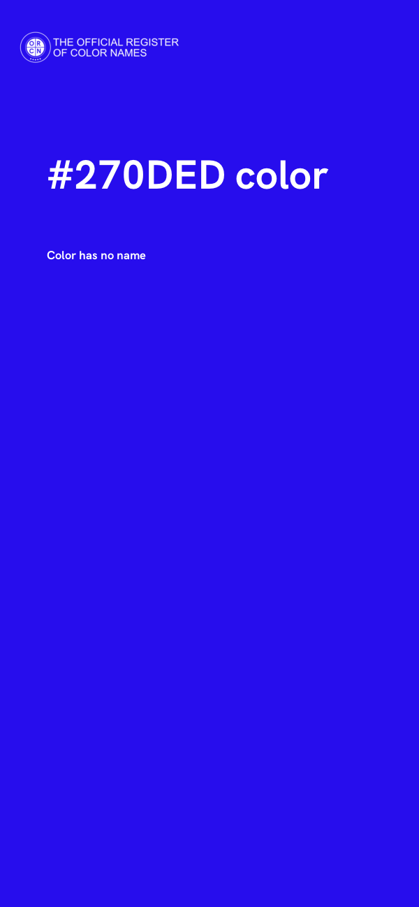 #270DED color image