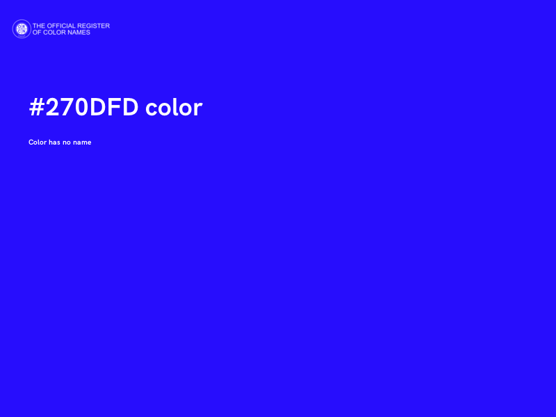 #270DFD color image