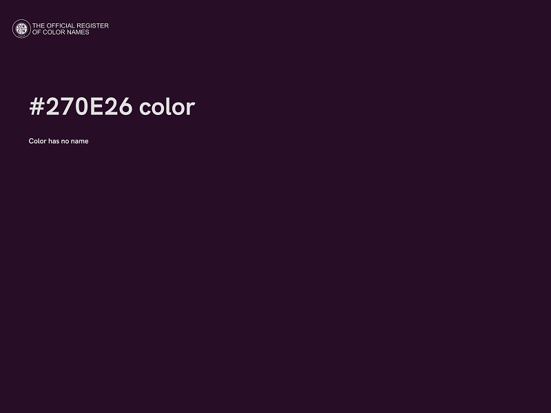 #270E26 color image