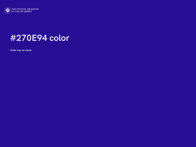 #270E94 color image