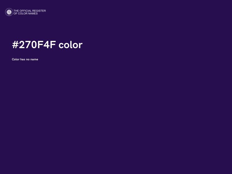 #270F4F color image