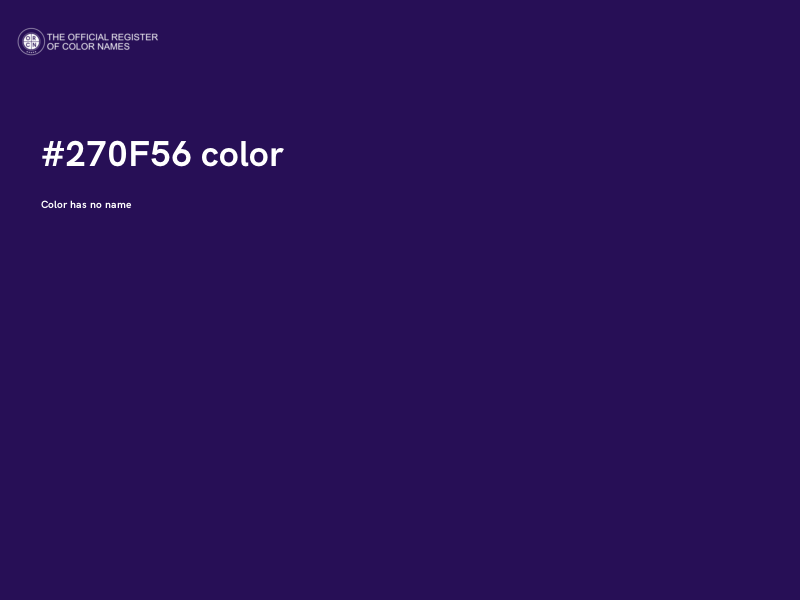 #270F56 color image