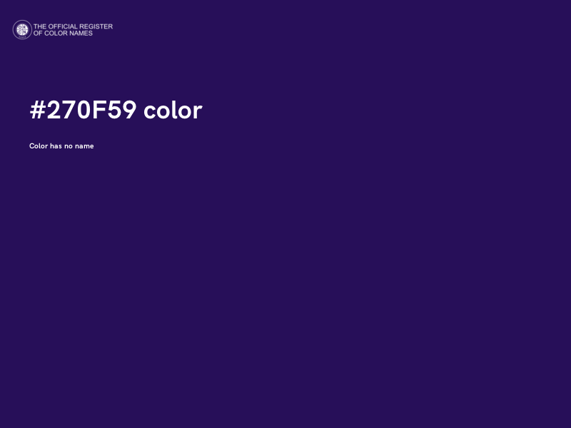 #270F59 color image