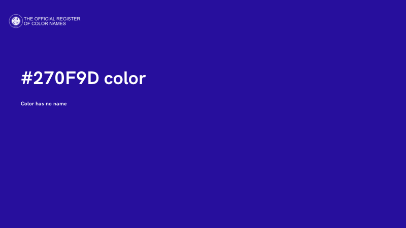 #270F9D color image