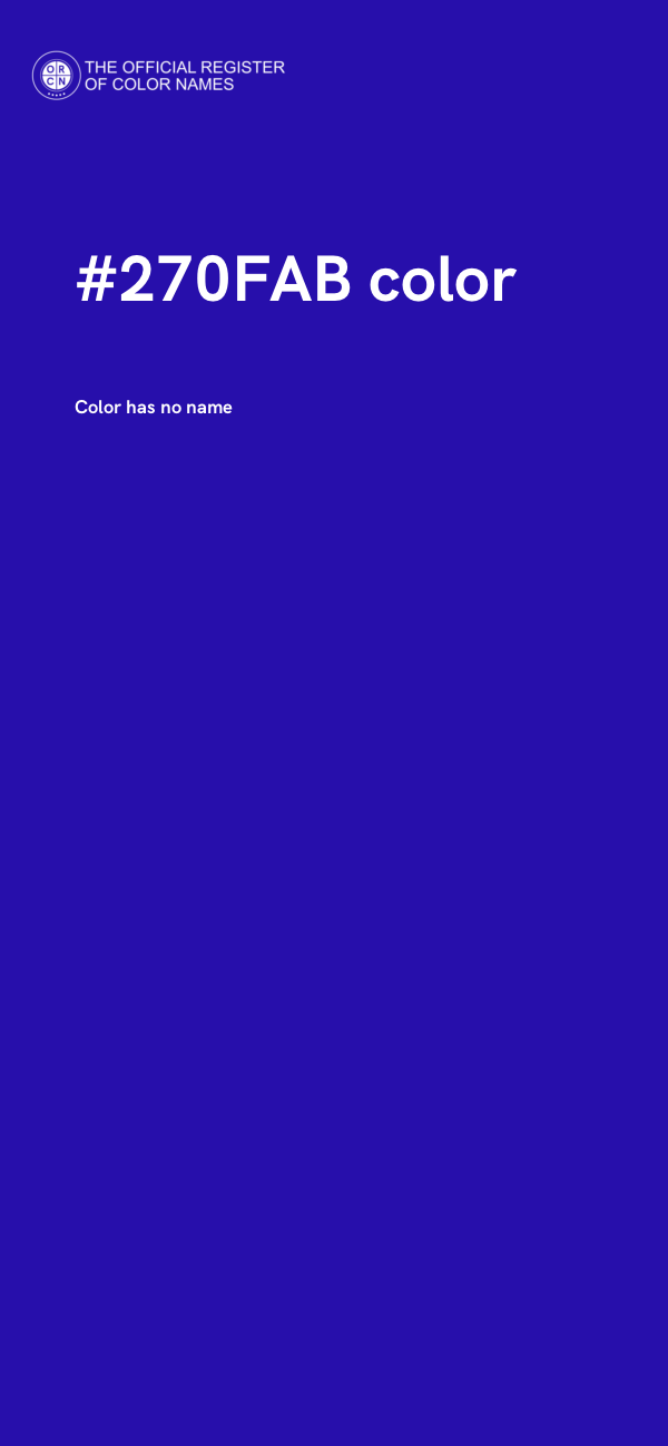 #270FAB color image
