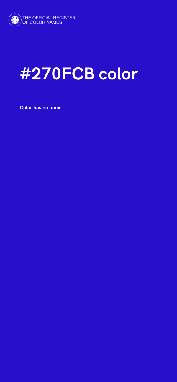 #270FCB color image