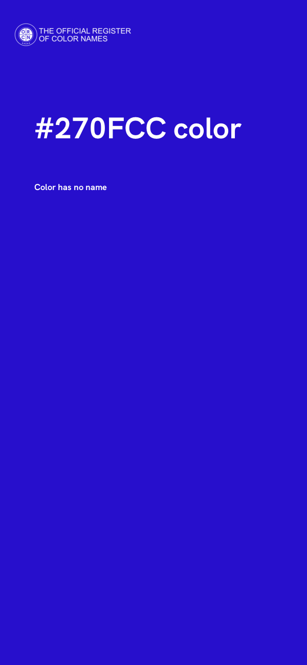 #270FCC color image