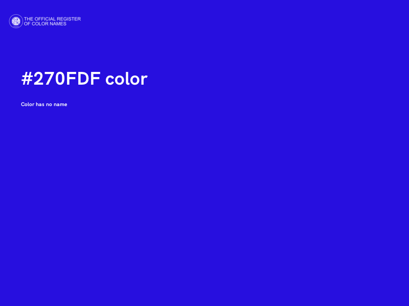 #270FDF color image