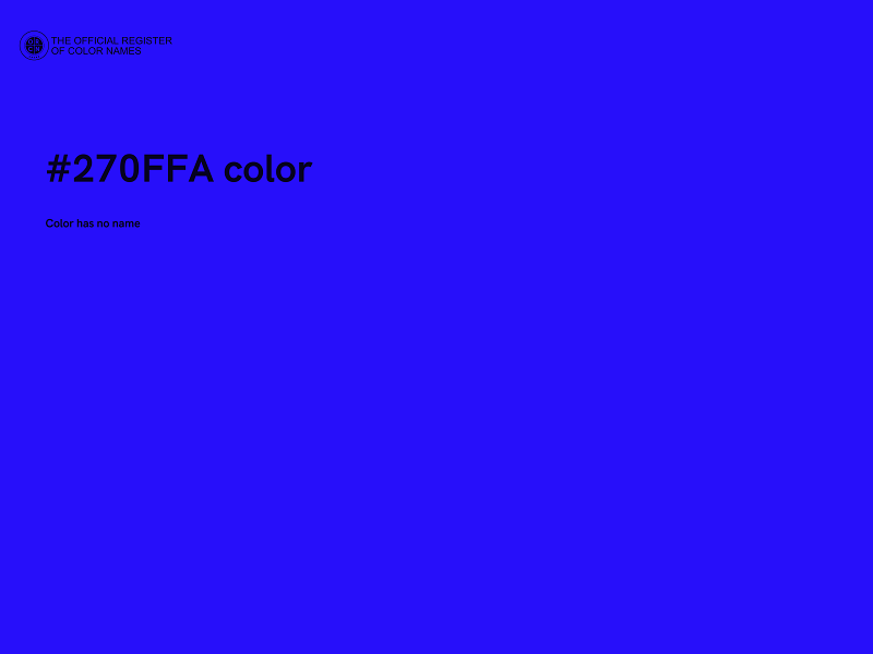 #270FFA color image