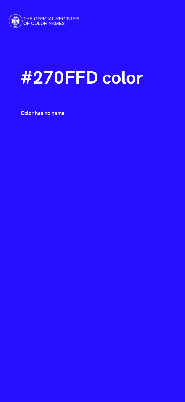 #270FFD color image