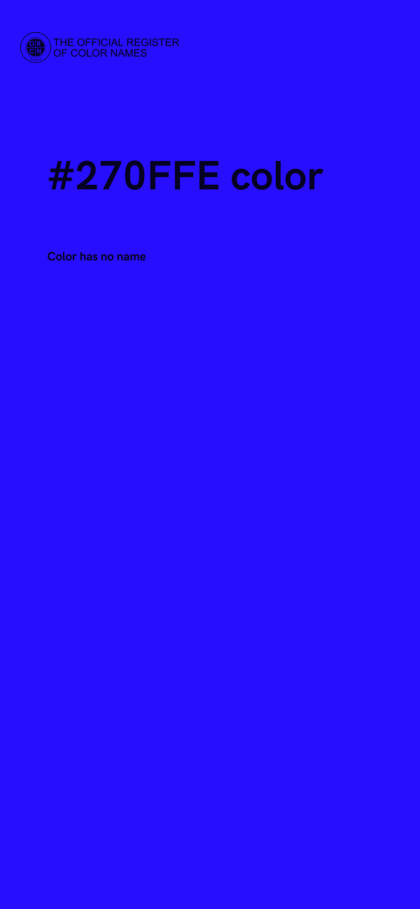 #270FFE color image