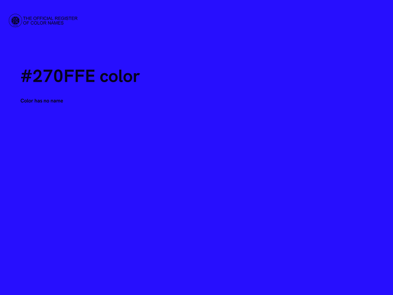 #270FFE color image