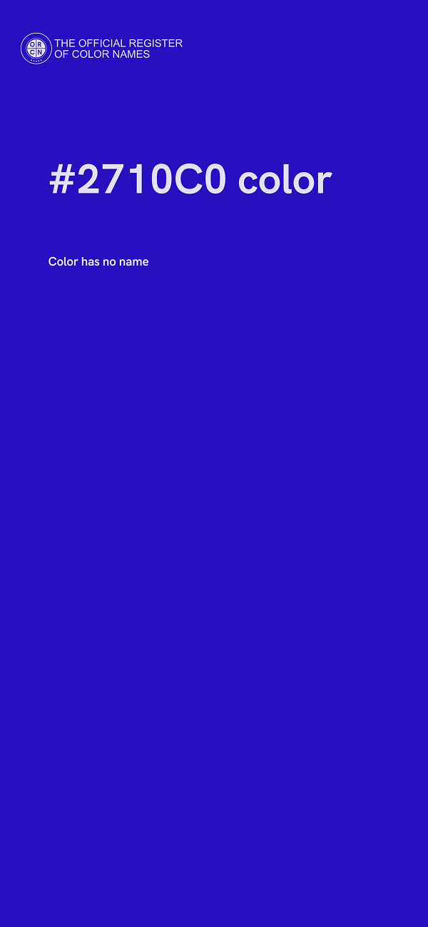 #2710C0 color image