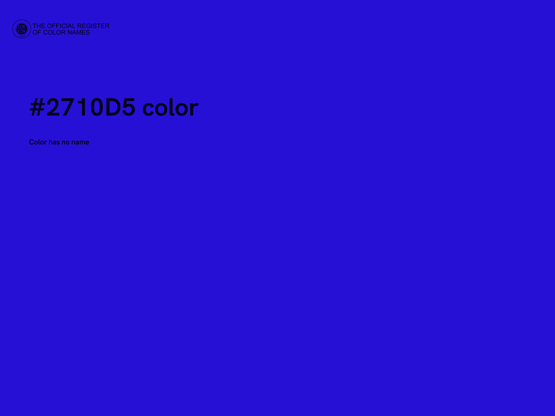 #2710D5 color image