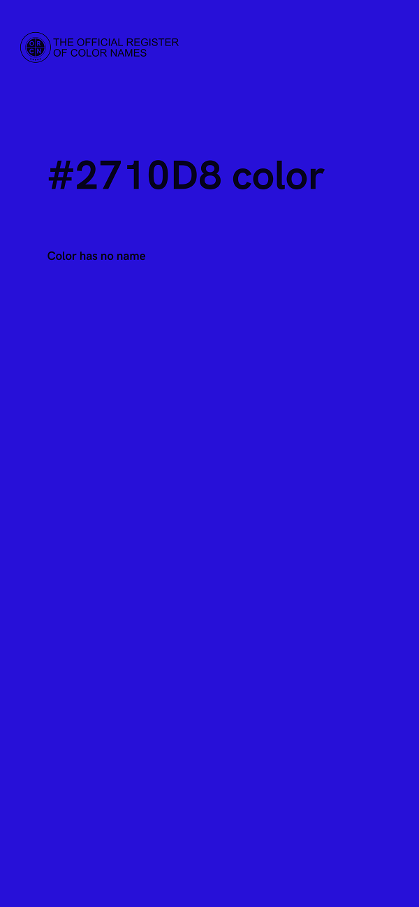 #2710D8 color image