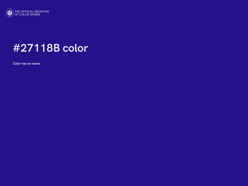 #27118B color image