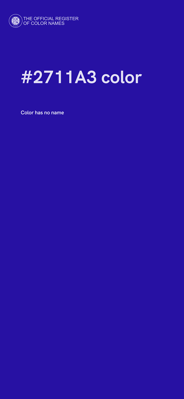 #2711A3 color image