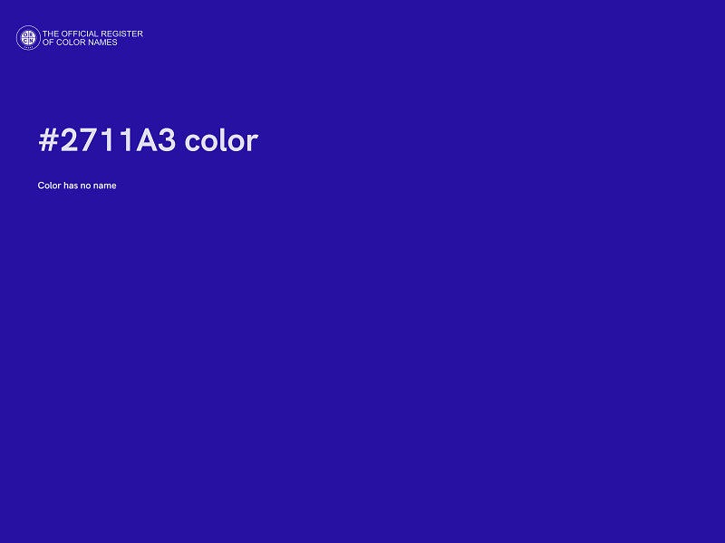 #2711A3 color image