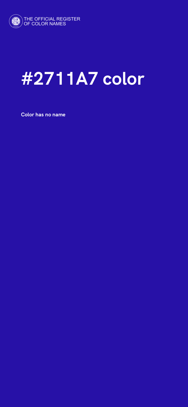 #2711A7 color image