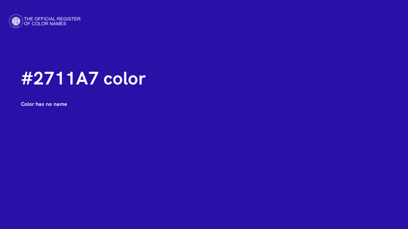 #2711A7 color image