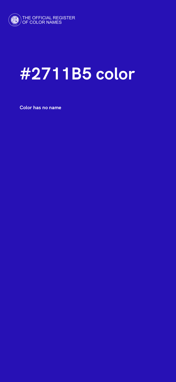 #2711B5 color image