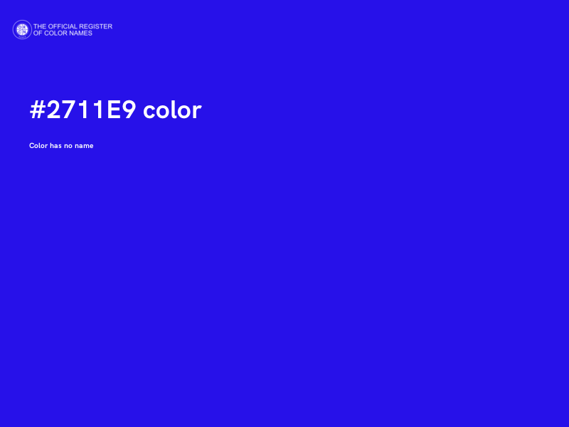 #2711E9 color image