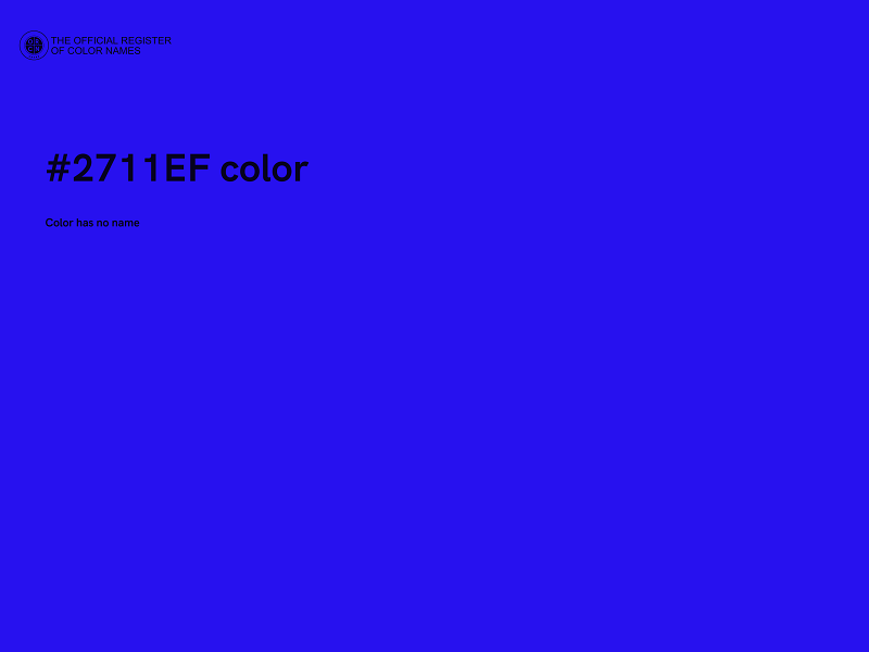 #2711EF color image