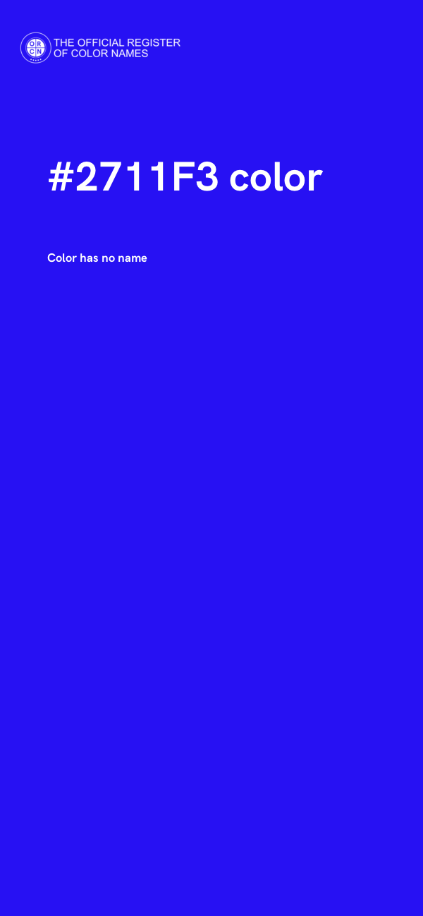 #2711F3 color image