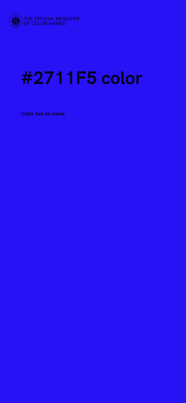 #2711F5 color image