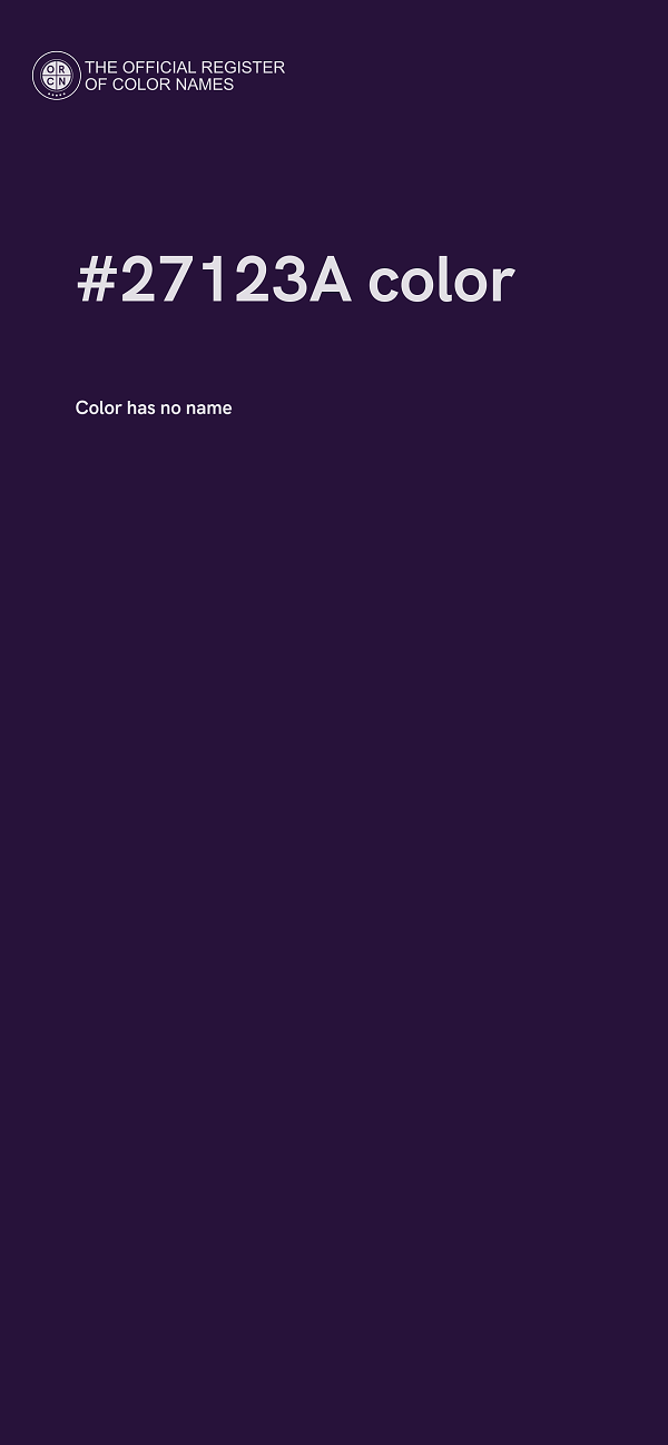 #27123A color image