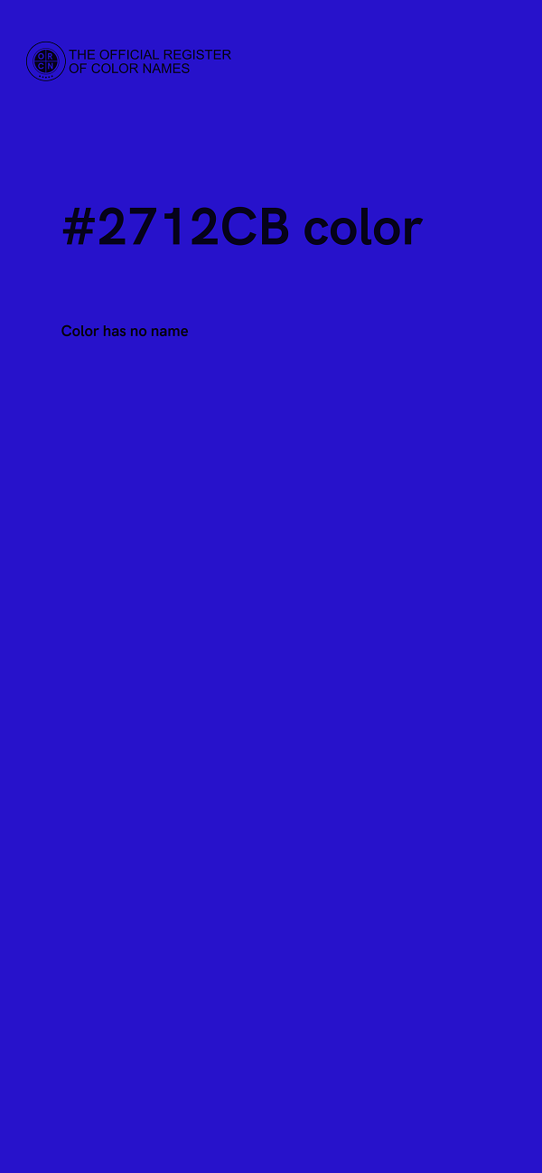 #2712CB color image